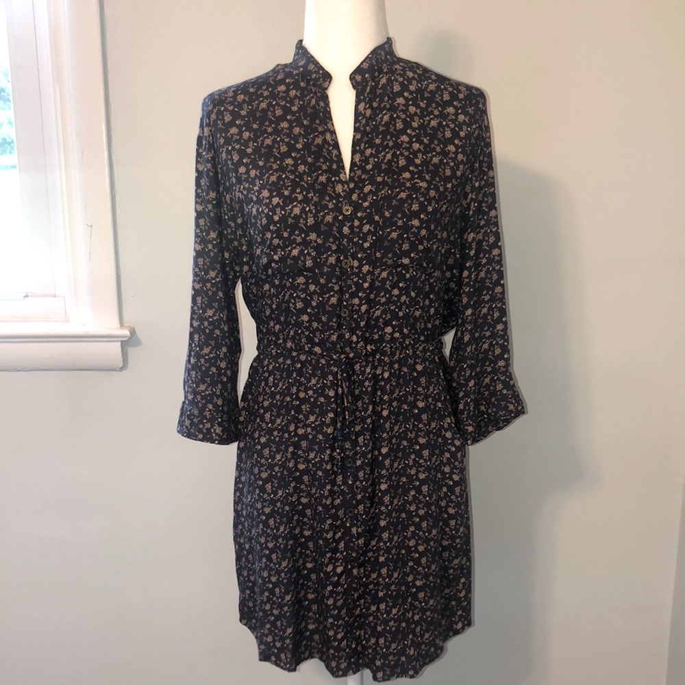 Angie Casual Dress with Drawstring and Pockets